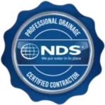 NDS certified drainage contractor badge